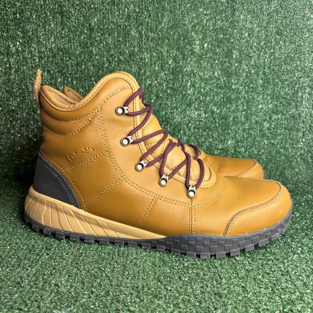 Columbia Fairbanks Omni-Heat Waterproof Leather Gorp Hiking Boot Brown Mens 12
